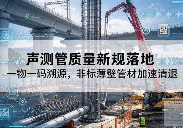 安康声测管质量新规落地，一物一码溯源，非标薄壁管材加速清退